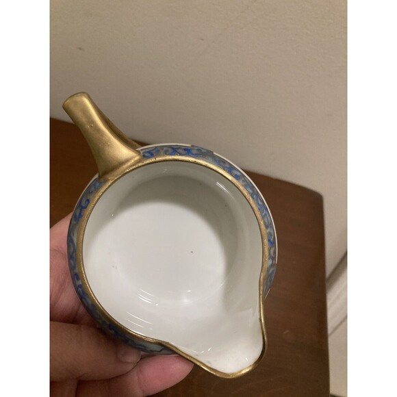 Vintage Nippon Hand Painted Floral Sugar & Creamer Set Floral - Picture 11 of 16